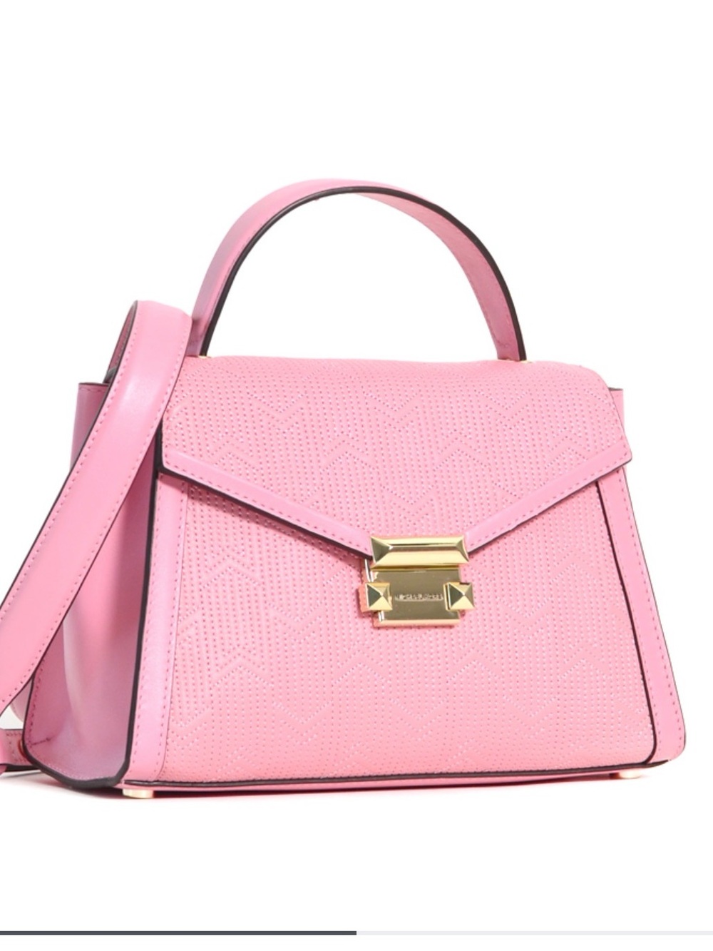 Michael Kors Whitney Medium Deco Quilted Leather Satchel